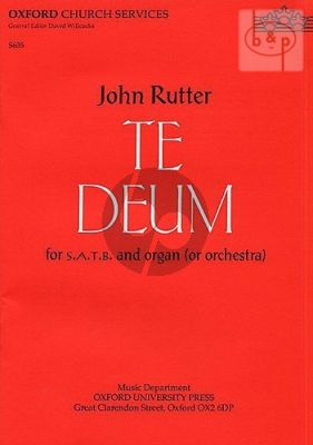 Te Deum SATB-Organ or Orchestra Vocal Score