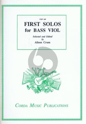 Crumb First Solos for Bass Viol