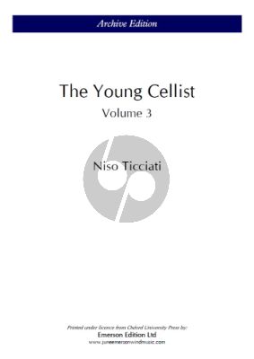 Ticciati The Young Cellist Vol.3 Cello and Piano