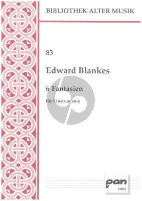 Blankes 6 Fantasien fur 3 Instrumenten (Herausgegeben vonThomas, Bernard) (Partituur und Stimmen)