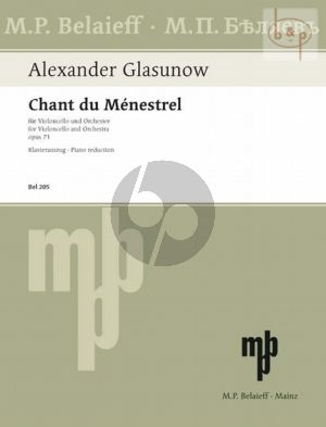 Glazunov Chant du Menestrel Op. 71 Violoncello und Klavier