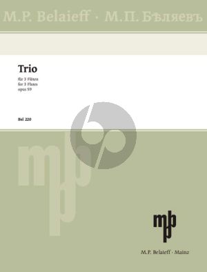 Tcherepnin Trio Op.59 3 Flutes (Score/Parts)