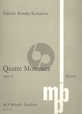 Rimsky-Korsakov 4 Morceaux Op.11 Piano