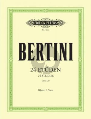 Bertini 24 Etuden Op.29 Piano (Adolf Ruthardt) (Peters)