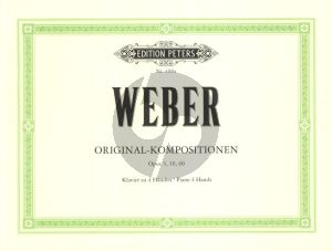 Weber Original-Kompositionen Op.3 - 10 - 60 Klavier 4 Hd.