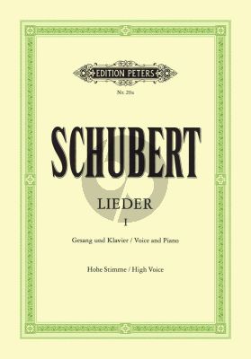 Schubert Lieder Vol. 1 Hohe Stimme (Nach den ersten Drucken revidiert von Max Friedlander) (Peters)