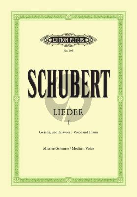 Schubert Lieder Vol. 1 Mittlere Stimme (Nach den ersten Drucken revidiert von Max Friedlaender) (Peters)