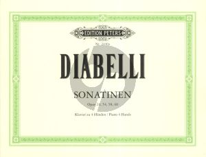 Diabelli Sonatinen Op.24 - 54 - 58 - 60 fur Klavier zu 4 Handen (Herausgegeben von Adolf Ruthardt)
