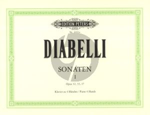 Diabelli Sonaten Vol.1 Op.32 - 33 - 37 fur Klavier zu 4 Handen (Herausgegeben von Martin Frey)
