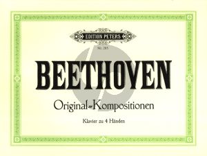 Beethoven Original Kompositionen Klavier zu 4 Hd. (Adolf Ruthardt)