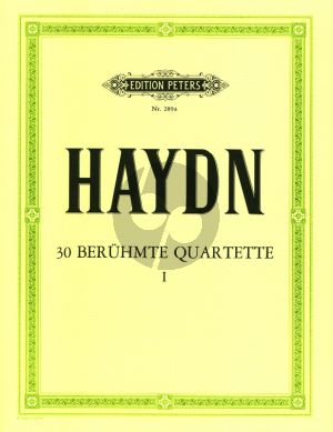 Haydn Streichquartette Vol.1 (30 Beruhmte Quartette Vol.1) Stimmen (Herausgegeben von Andreas Moser und Hugo Dechert)
