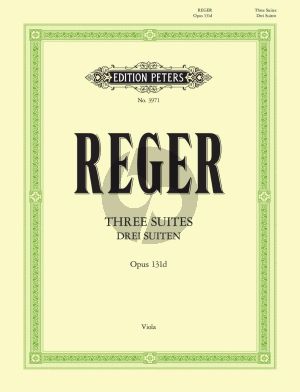 Reger 3 Suiten Op.131d Viola solo (Carl Herrmann)