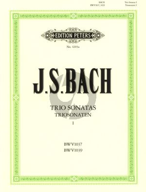 Bach Triosonaten Vol.1 (BWV 1037 - 1039) fur 2 Violinen [Flöte-Violine der 2 Floten] und Bc (Ludwig Landshoff)