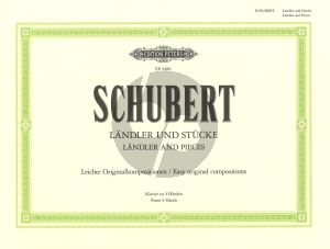 Schubert Landler & Stucke Klavier for Piano 4 Hands