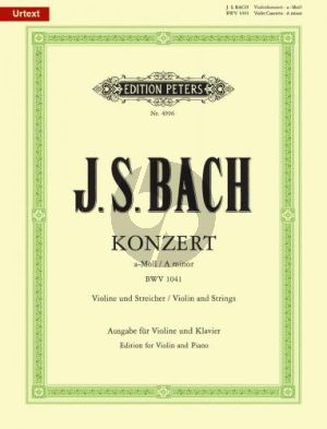 Bach Konzert a-moll BWV 1041 Violine-Klavier (Oistrach/Weismann)