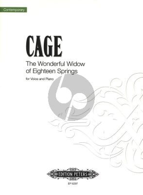 Cage Wonderful Widow of 18 Springs Voice and Piano