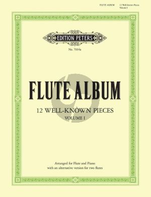 Flute Album Vol.1 (12 Well-Known Pieces) (No.1 - 6) (Flute-Piano) (edited by Peter Hodgson)