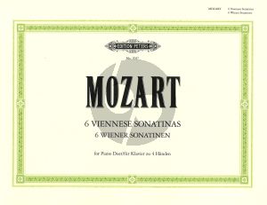 Mozart Wiener Sonatinen for Piano 4 Hands (Bearbeitung von fremder Hand nach: Divertimenti B-Dur KV Anh. 229 [439b])