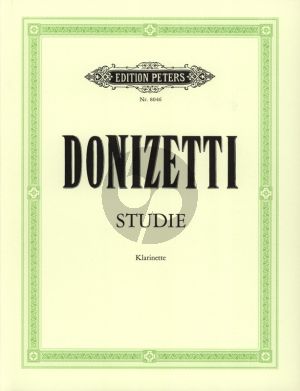 Donizetti Studie Klarinette (Raymond Meylan)