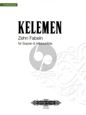 Kelemen 10 Fabeln Sopran und Altblockflöte