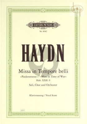 Missa in Tempore Belli (Paukenmesse) Hob.XXII:9 (Soli-Choir-Orch.) (Vocal Score)