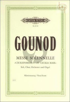 Messe Solennelle G-Dur 'Caecilienmesse' STB soli-SATB-Orchester Klavierauszug