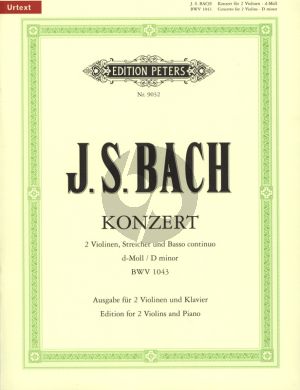 Bach Konzert d-moll BWV 1043 2 Violinen-Klavier (Urtext) (Oistrach)