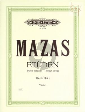 Mazas Etudes Speciales Op.36 Vol.1 Violine (Davisson)