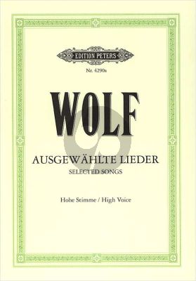 Wolf 51 Ausgewahlte Lieder (Hoch) (Elena Gerhardt)