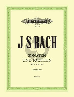 Bach 6 Sonaten & Partiten BWV 1001 - 1006 fur Violine Solo (Edited by Carl Flesch)