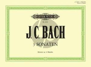 Bach 3 Sonaten Klavier 4 Hd (Wilhelm Weismann)