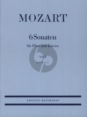 Mozart 6 Sonaten Vol.1 (KV 10 - 11 - 12) fur Flote und Klavier (Herausgeber Joseph Bopp)