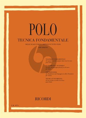 Polo Fundamental Technique Scale/Arpeggio Playing Violin