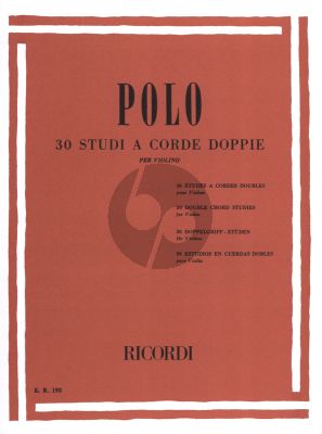 Polo 30 Studi a corde doppie (30 Double Chord Studies for Violin (1 - 3 Pos.)