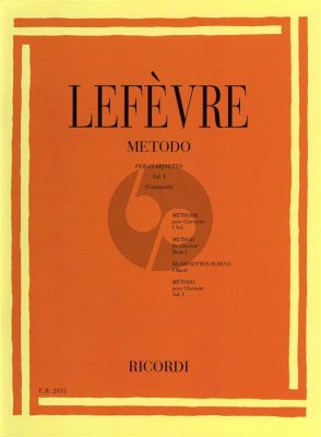 Lefevre Metodo per Clarinetto Vol.1 (Alamiro Giampieri)