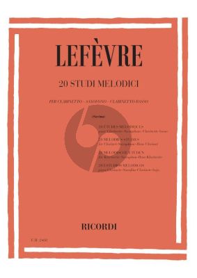 Lefevre 20 Melodious Studies Clarinet or Saxophone (Leonardo Savina)