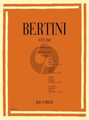 Bertini Studies Op.134 Piano (Bruno Mugellini)