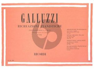 Galluzzi Ricreazioni Pianistiche Vol. 2 Piano 4 hds (Little Melodic Pieces)