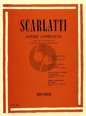 Scarlatti Complete Works Vol. 2 No.51 - 100 for Harpsichord [Piano] (Edited by Alessandro Longo)