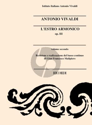 Vivaldi L'Estro Armonico Op. 3 Vol. 2 No. 7 - 12 Violin(s)-Strings-Bc (Score) (Gian Francesco Malipiero)