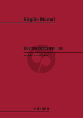 Mortari Duettini Concertati (1966) for Violin and Double Bass