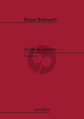 Bettinelli Studio da Concerto per Fagotto