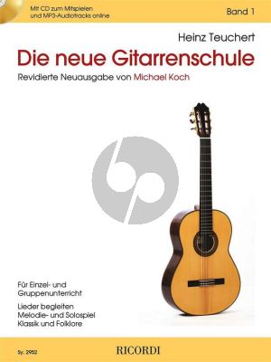 Techert Die Neue Gitarrenschule Band 1 (Revidierte Neuausgabe von Michael Koch) (Buch mit CD und Audio online)
