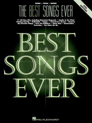 The Best Songs Ever (Piano-Vocal-Guitar) (9th.ed.)