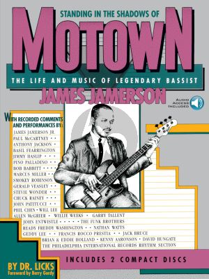 Jamerson Standing In The Shadows Of Motown: The Life And Music Of Legendary Bassist James Jamerson Book with Audio Online