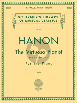 Hanon The Virtuoso Pianist Complete (60 Exercises) (Schirmer)