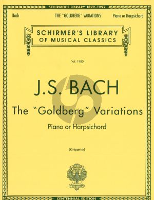 Bach Goldberg Variations piano Kirkpatrick