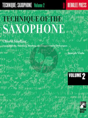 Technique of the Saxophone Vol.2 Chord Studies