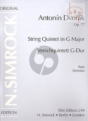 Quintet G-major Op.77 (2 Vi.-Va.-Vc.-Bass)