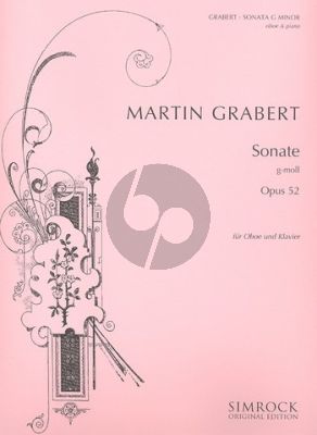 Grabert Sonate g-moll Op.52 Oboe und Klavier